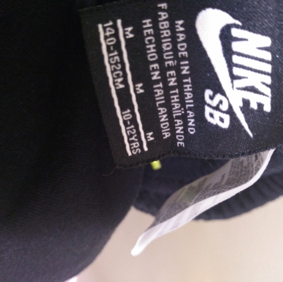 2pc Nike jogging pants Boys size M (10_12) Black neon+Top - Picture 8 of 16